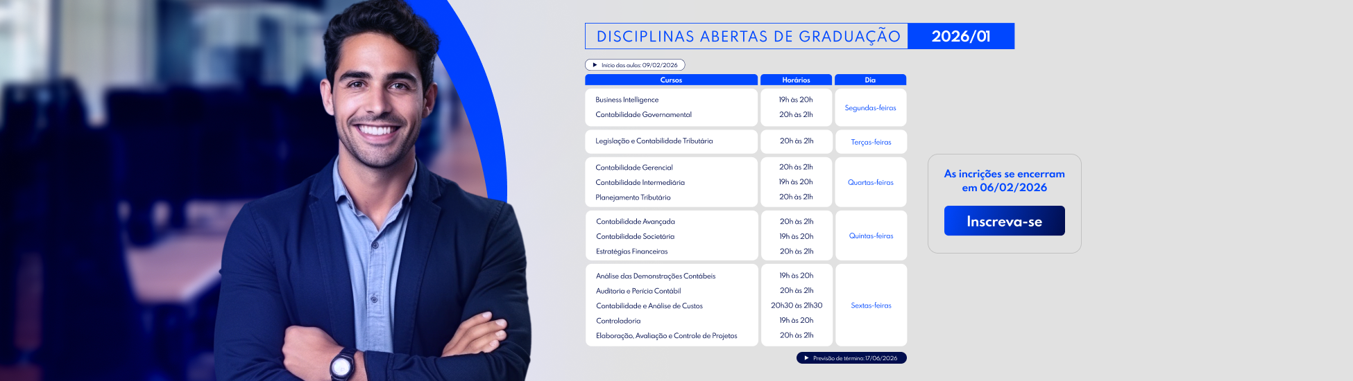 Disciplinas Abertas Edux