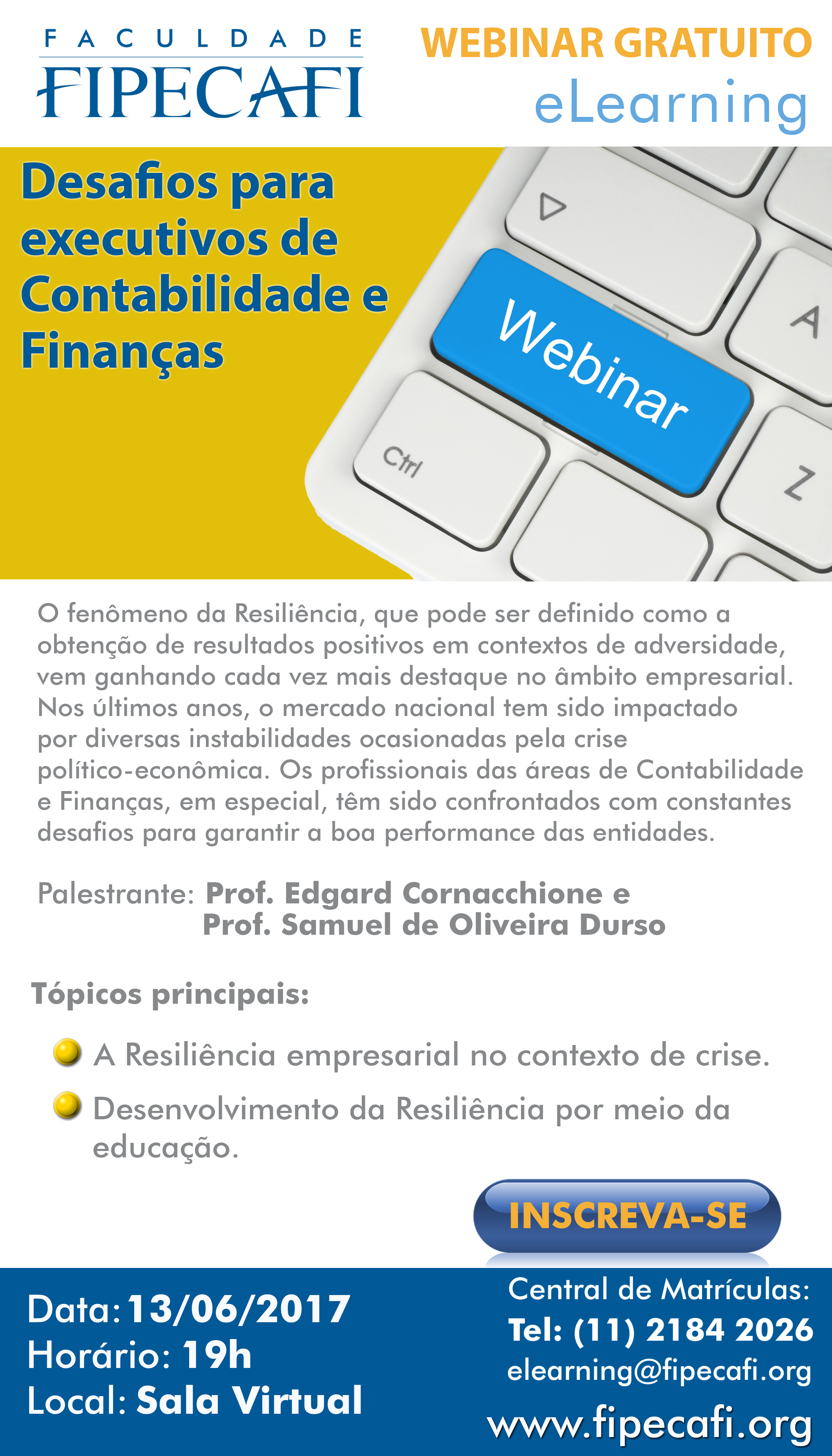 Cursos de diversos eixos de conhecimento - FIPECAFI